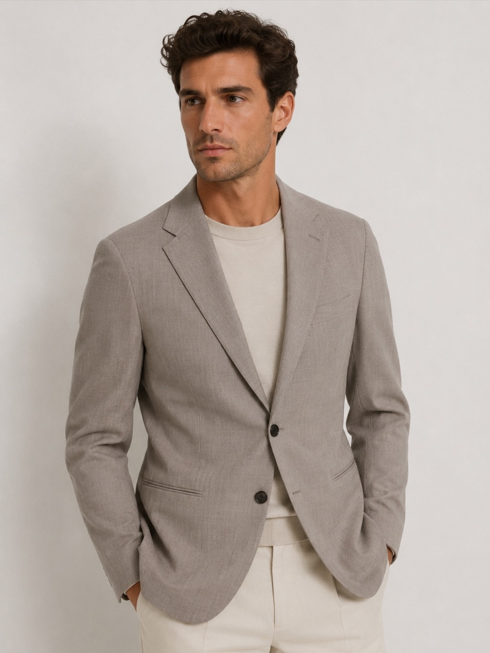 Theory Sand Color Men's Blazer